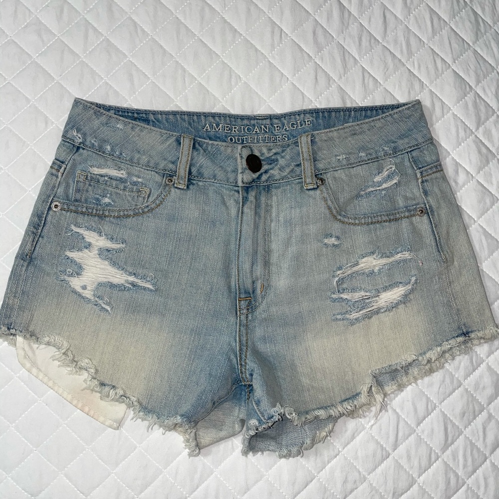 Light Wash Denim Shorts